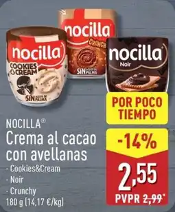 ALDI NOCILLA Crema al cacao con avellanas oferta