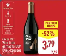 ALDI CON UN PAR Vino tinto garnacha DOP Utiel-Requena oferta