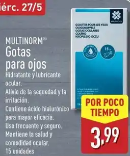 ALDI MULTINORM Gotas para ojos oferta