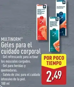 ALDI MULTINORM Geles para el cuidado corporal oferta