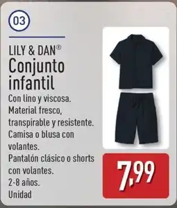 ALDI LILY & DAN Conjunto infantil oferta