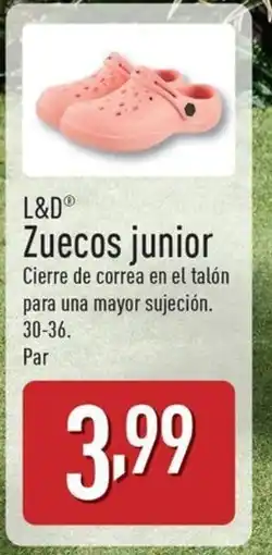 ALDI L&D Zuecos junior oferta
