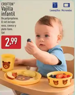 ALDI CROFTON Vajilla infantil oferta