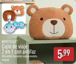 ALDI NOVITESSE Cojín de viaje 2 en 1 con antifaz oferta