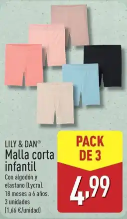 ALDI LILY & DAN Malla corta infantil oferta