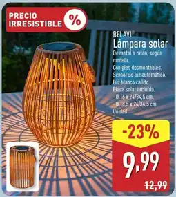 ALDI BELAVI Lámpara solar oferta
