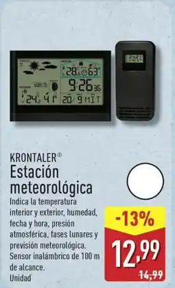 ALDI KRONTALER Estación meteorológica oferta
