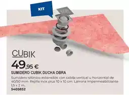 BigMat Vertical - sumidero cubix ducha obra oferta