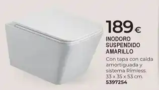 Sistema - inodoro suspendido amarillo
