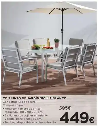 Blanco - conjunto de jardín sicilia