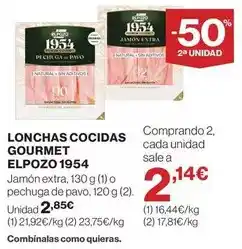 Elpozo - lonchas cocidas gourmet 1954