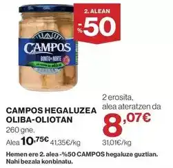 El Corte Inglés Campos - hegaluzea oliba-oliotan oferta