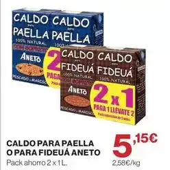 El Corte Inglés Aneto - caldo para paella o para fideua oferta
