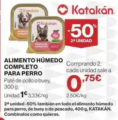 El Corte Inglés Katakán - alimento húmedo completo para perro oferta
