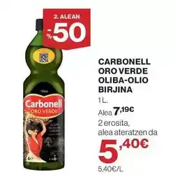 El Corte Inglés Alea - carbonell oro verde oliba-olio birjina oferta