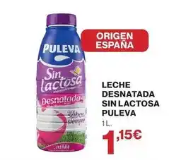 El Corte Inglés Puleva - leche desnatada sin lactosa oferta