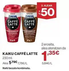 El Corte Inglés Kaiku - caffe latte oferta