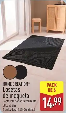 ALDI HOME CREATION Losetas de moqueta oferta