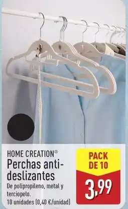 ALDI HOME CREATION Perchas anti- deslizantes oferta