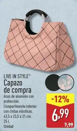 ALDI LIVE IN STYLE Capazo de compra oferta