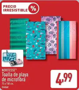 ALDI NOVITESSE Toalla de playa de microfibra oferta