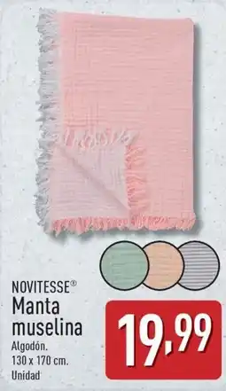 ALDI NOVITESSE Manta muselina oferta