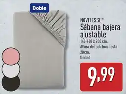 ALDI NOVITESSE Sábana bajera ajustable oferta