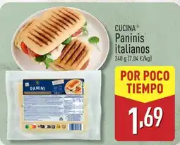 ALDI CUCINA Paninis italianos oferta