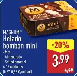 ALDI MAGNUM Helado bombón mini oferta