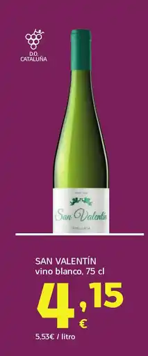 HiperDino SAN VALENTÍN vino blanco oferta