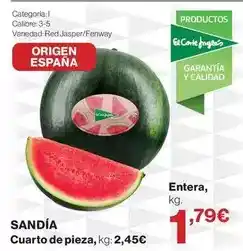 El Corte Inglés Origen - cuarto de pieza oferta