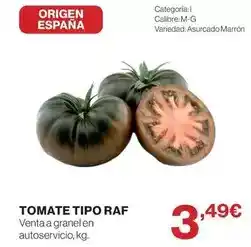 El Corte Inglés Origen - tomate tipo raf oferta