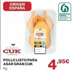 El Corte Inglés Origen - pollo listo para asar oferta