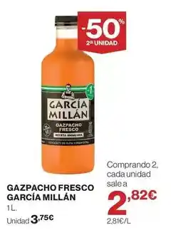 El Corte Inglés Garcia millan - gazpacho fresco oferta