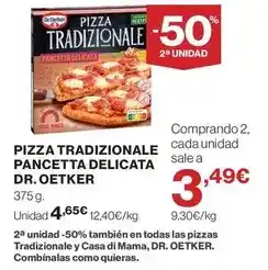 El Corte Inglés Dr oetker - pizza tradizionale pancetta delicata oferta