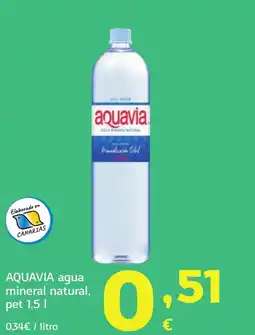 HiperDino AQUAVIA agua mineral natural oferta