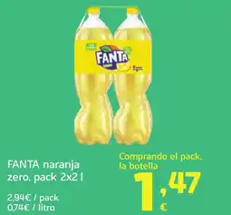 HiperDino FANTA naranja zero oferta
