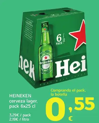HiperDino HEINEKEN cerveza lager oferta