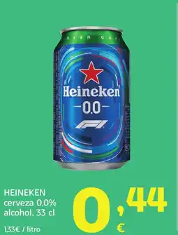 HiperDino HEINEKEN cerveza 0,0% alcohol oferta