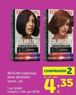 HiperDino REVLON Colorstay tinte distintos tonos oferta