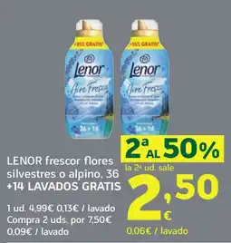 HiperDino LENOR frescor flores silvestres o alpino oferta