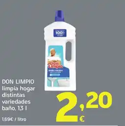 HiperDino DON LIMPIO limpia hogar distintas variedades baño oferta