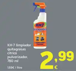 HiperDino KH-7 limpiador quitagrasas cítrico pulverizador, oferta