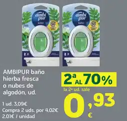 HiperDino AMBIPUR baño hierba fresca o nubes de algodón oferta