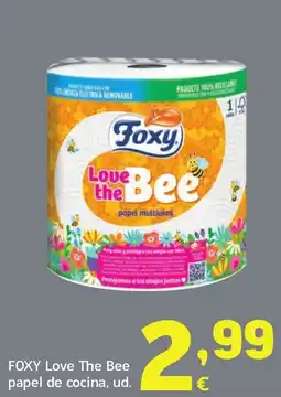 HiperDino FOXY Love The Bee papel de cocina oferta