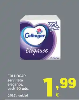 HiperDino COLHOGAR servilleta elegance oferta