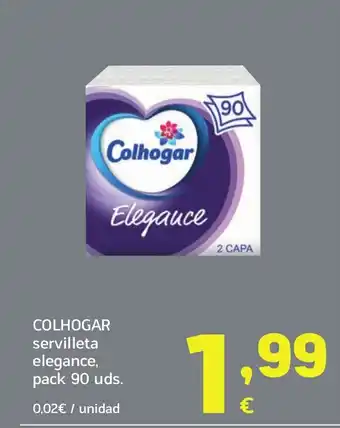 HiperDino COLHOGAR servilleta elegance oferta