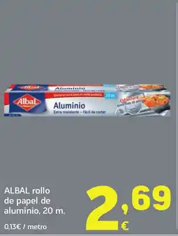 HiperDino ALBAL rollo de papel de aluminio oferta