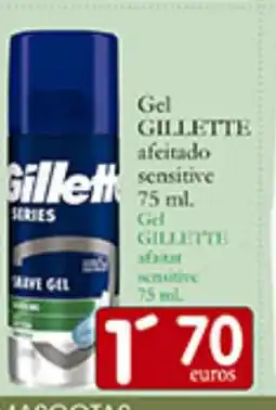 Supermercados Bip Bip GILLETTE Gel afeitado sensitive oferta