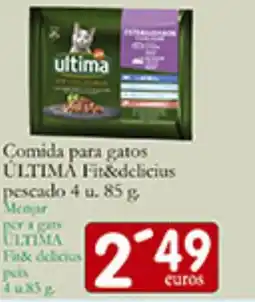 Supermercados Bip Bip ÚLTIMA Comida para gatos Fit&delicius pescado oferta